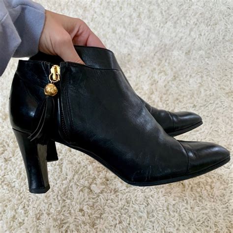 chanel vintage booties